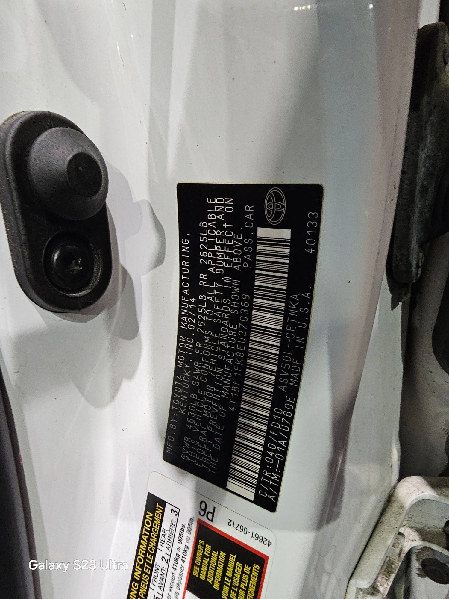 TOYOTA CAMRY 2014 - Marhaba Auction Used Cars - Image 9