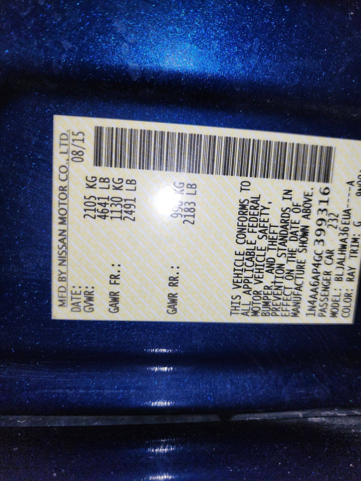 NISSAN MAXIMA 2016 - Marhaba Auction Used Cars - Image 11