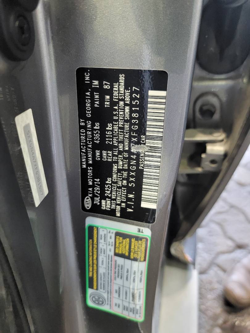 2015 KIA OPTIMA — 229484 Miles — Lot 67418983 - Marhaba Auctions Used Cars - Image 9