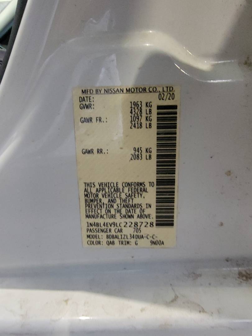 2020 NISSAN ALTIMA — 44029 Miles — Lot V9LC228728 — Main - Marhaba Auctions Used Cars - Image 11