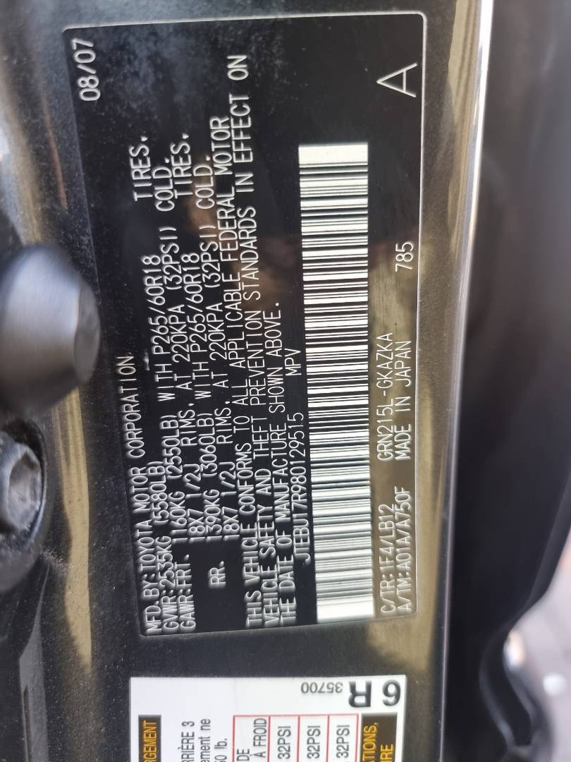 TOYOTA 4RUNNER 2008 - Marhaba Auction Used Cars - Image 9