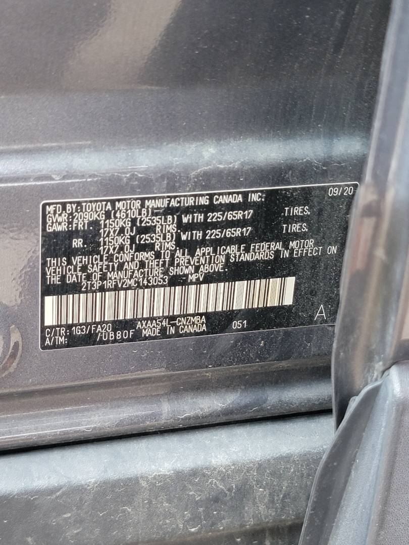 2021 TOYOTA RAV4 — 87542 Miles — Lot C143053 — Main - Marhaba Auctions Used Cars - Image 10