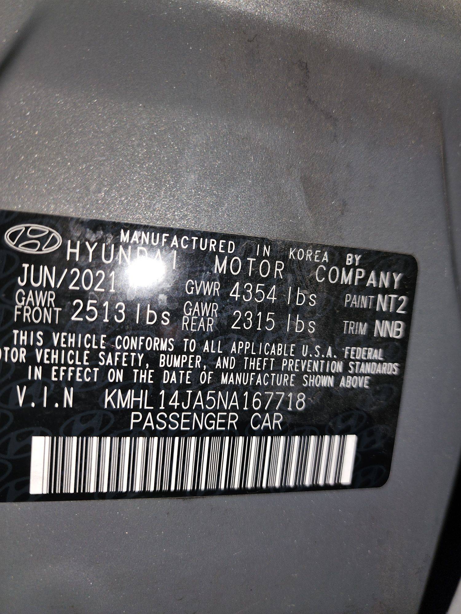 2022 HYUNDAI SONATA — 55303 Miles — Lot 67718 — Main - Marhaba Auctions Used Cars - Image 13