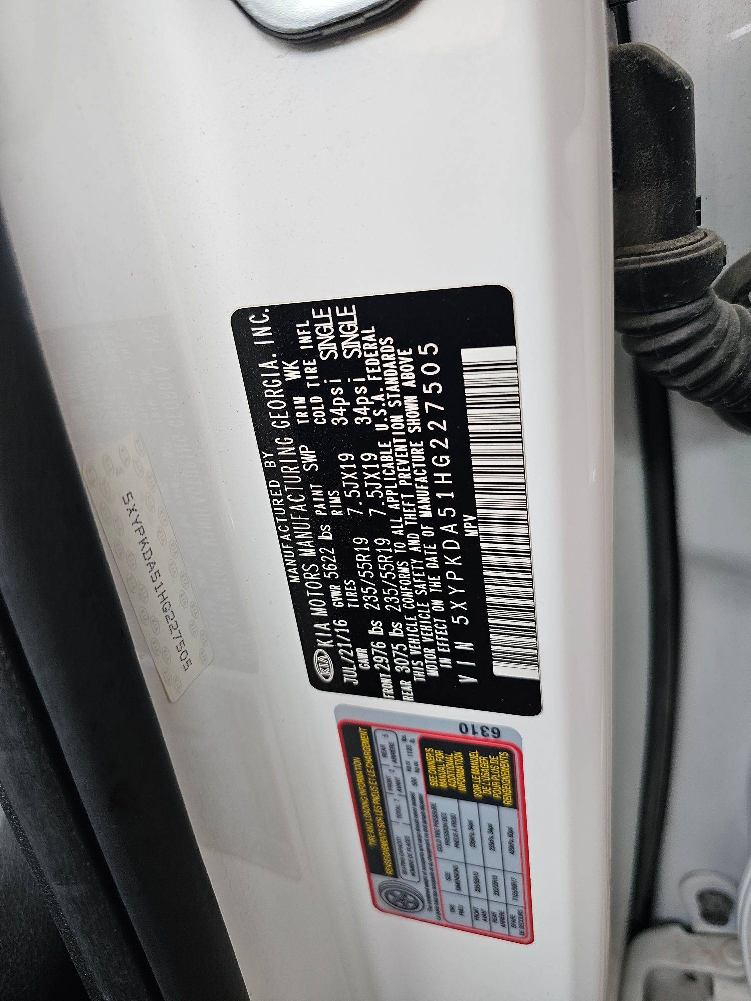 KIA SORENTO 2017 - Marhaba Auction Used Cars - Image 9