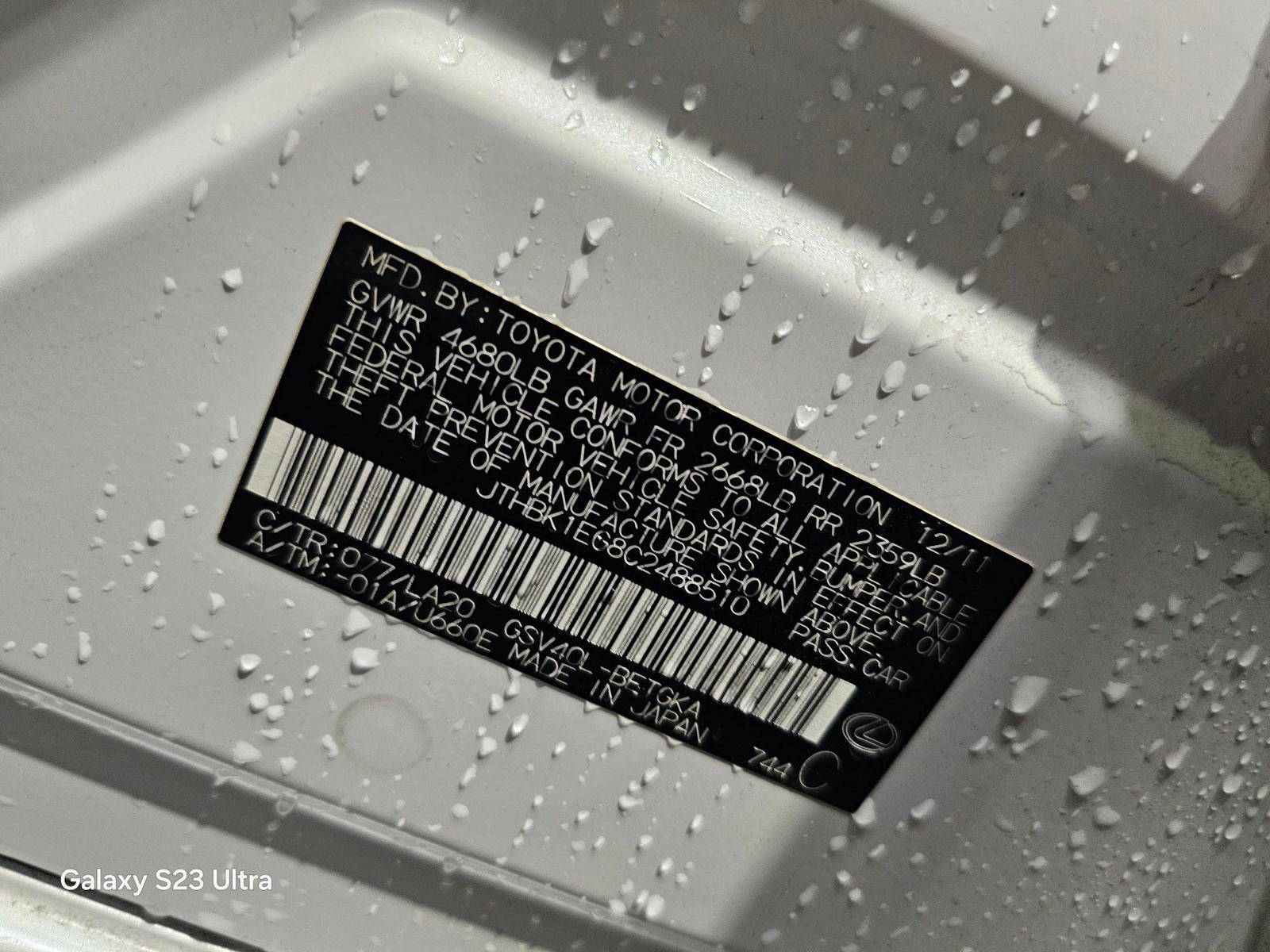 LEXUS ES 350 2012 - Marhaba Auction Used Cars - Image 10