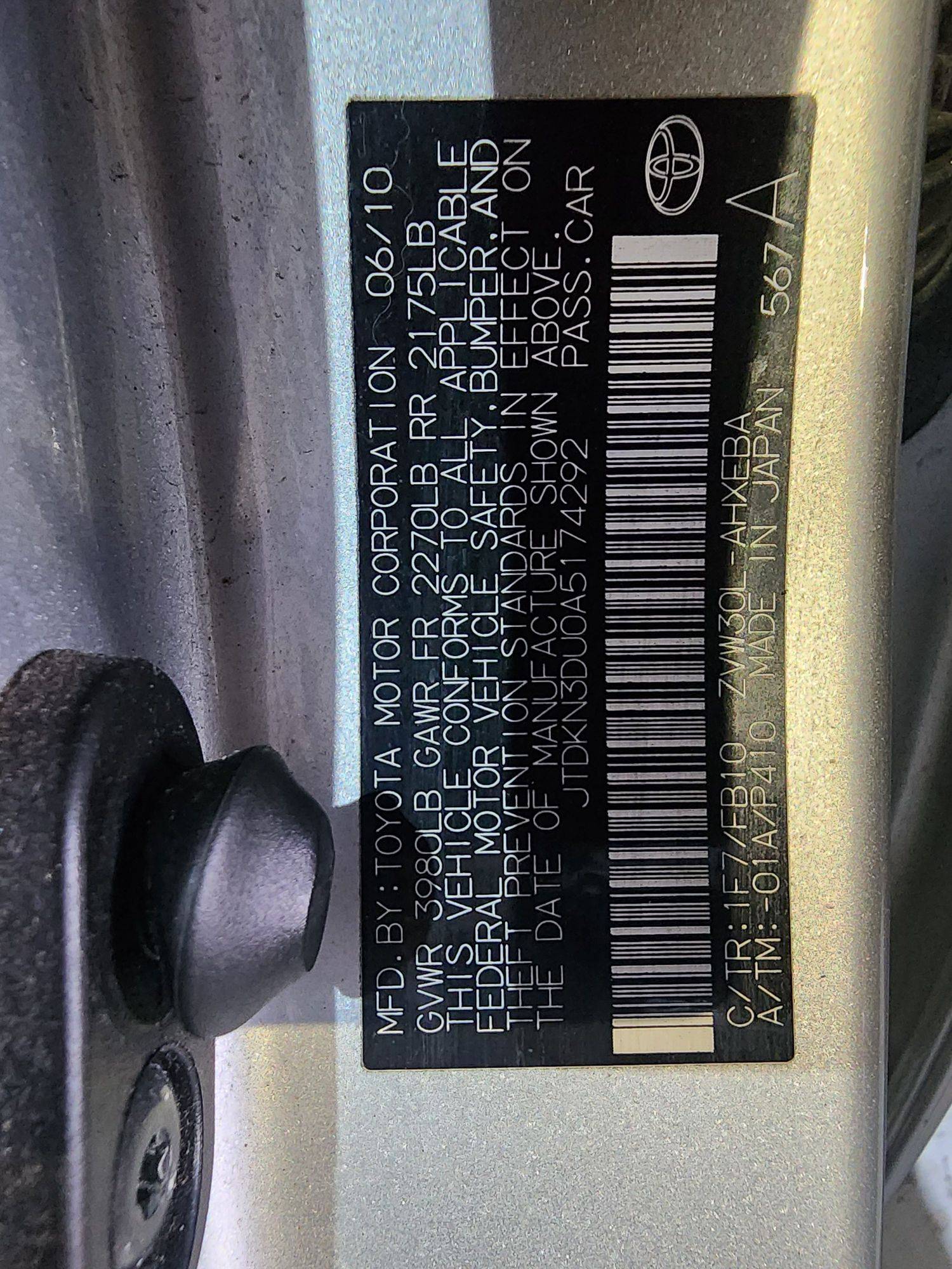 TOYOTA PRIUS 2010 - Marhaba Auction Used Cars - Image 10