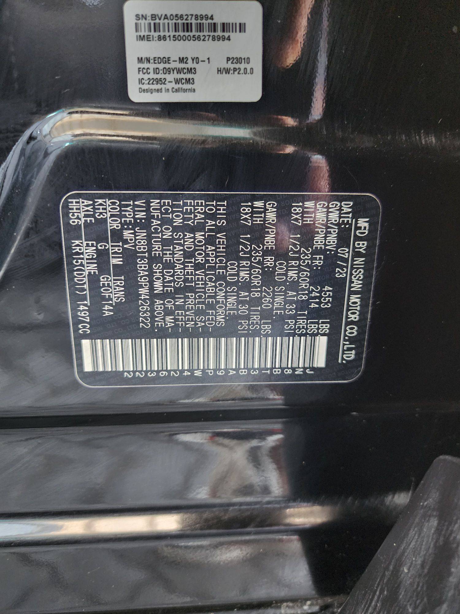 2023 NISSAN ROGUE — 8036 Miles — Lot 6322 — Main - Marhaba Auctions Used Cars - Image 9