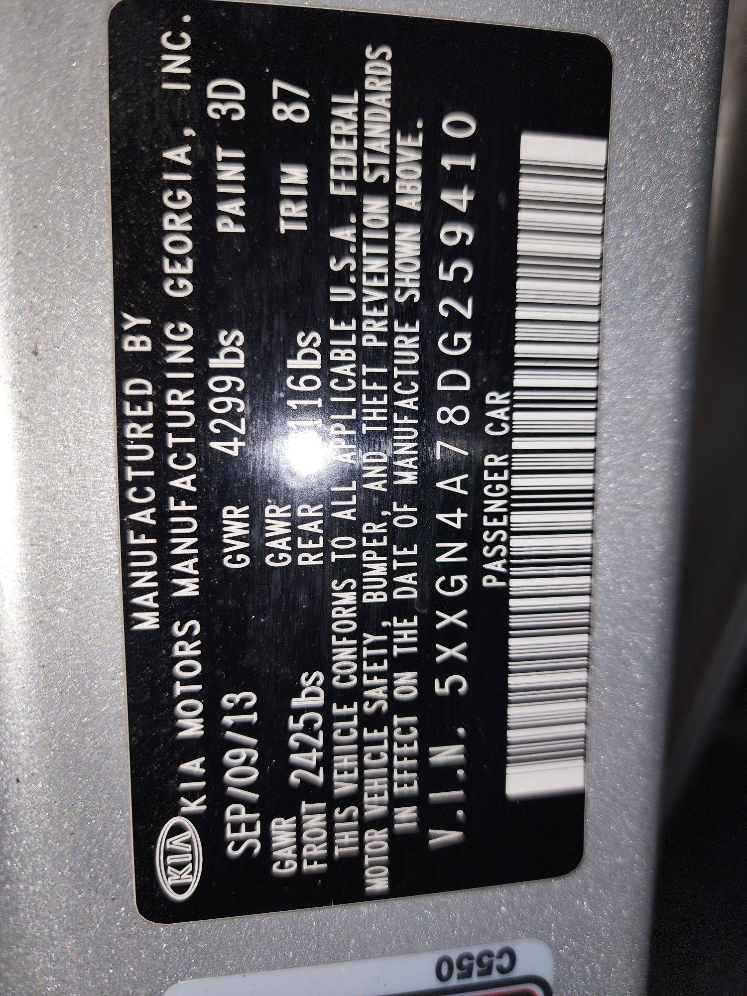 KIA OPTIMA 2013 - Marhaba Auction Used Cars - Image 10