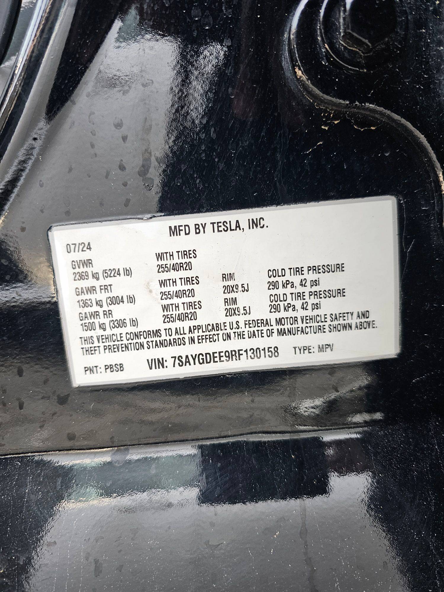 2024 TESLA MODEL Y — 15593 KM — Lot E9RF130158 — Souq - Marhaba Auctions Used Cars - Image 10