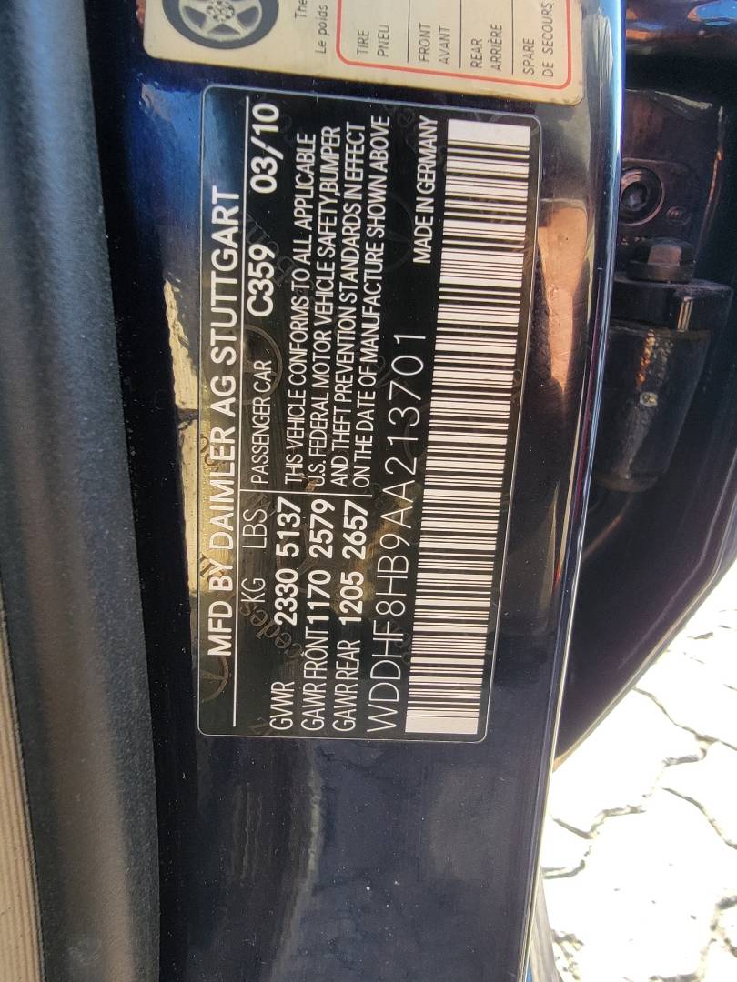 2010 MERCEDES BENZ E 350 — 162675 Miles — Lot AA213701 — Main - Marhaba Auctions Used Cars - Image 11