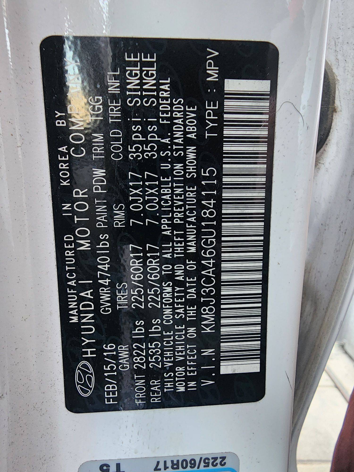 HYUNDAI TUCSON 2016 - Marhaba Auction Used Cars - Image 6