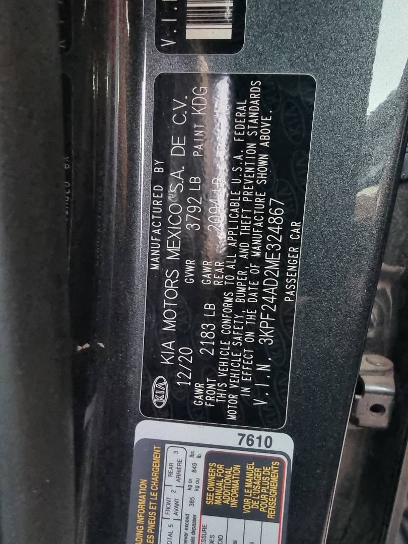 KIA FORTE 2021 - Marhaba Auction Used Cars - Image 6