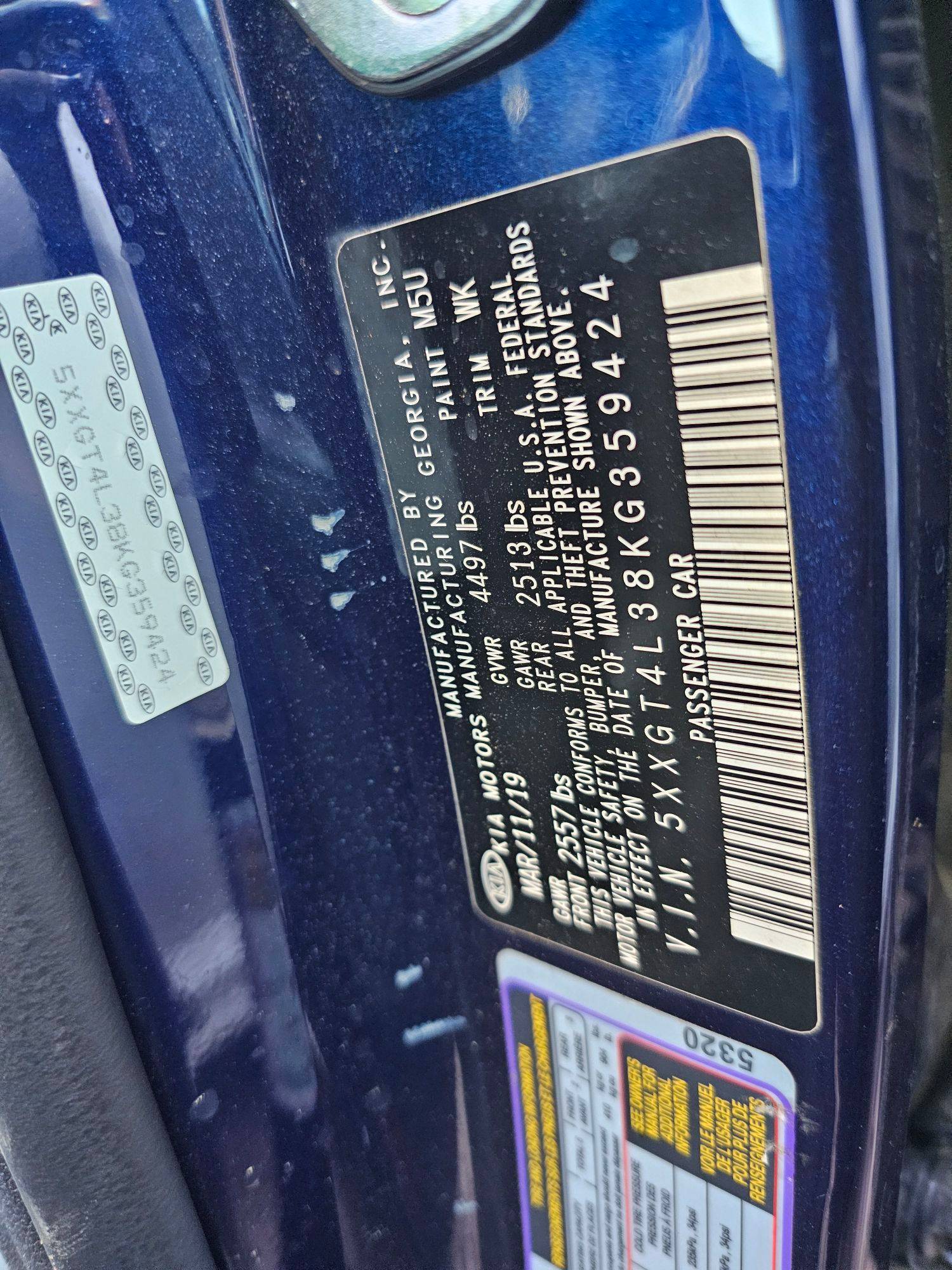 KIA OPTIMA 2019 - Marhaba Auction Used Cars - Image 9