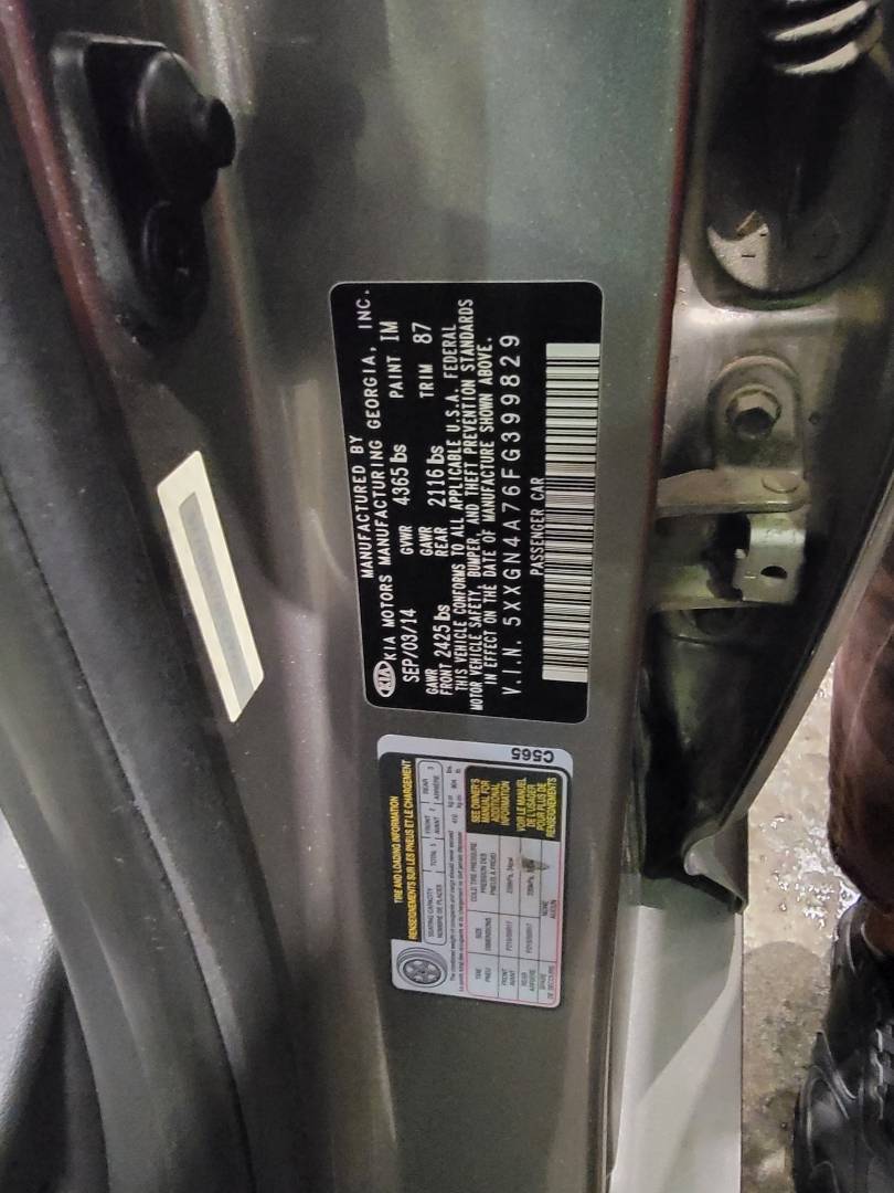 2015 KIA OPTIMA — 105412 Miles — Lot G399829 — Main - Marhaba Auctions Used Cars - Image 11