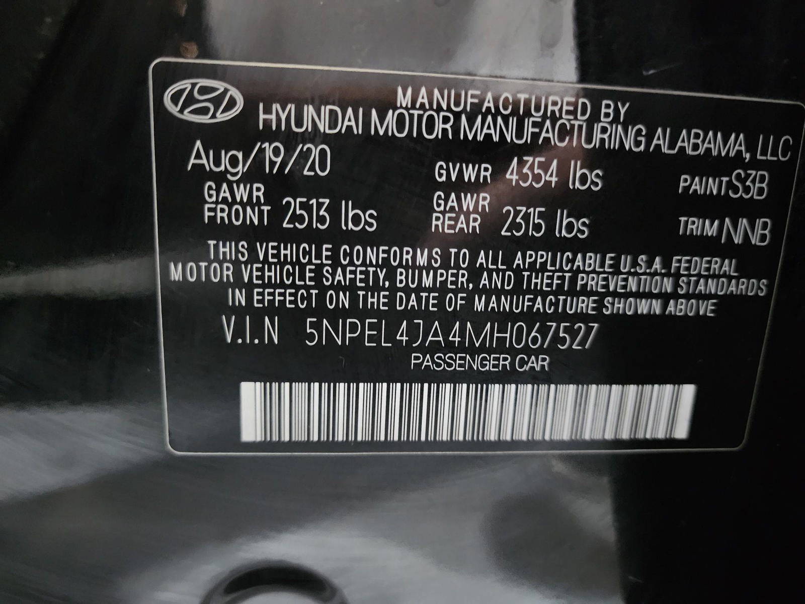 2021 HYUNDAI SONATA — 59012 Miles — Lot 56107204 — Al Quoz - Marhaba Auctions Used Cars - Image 10