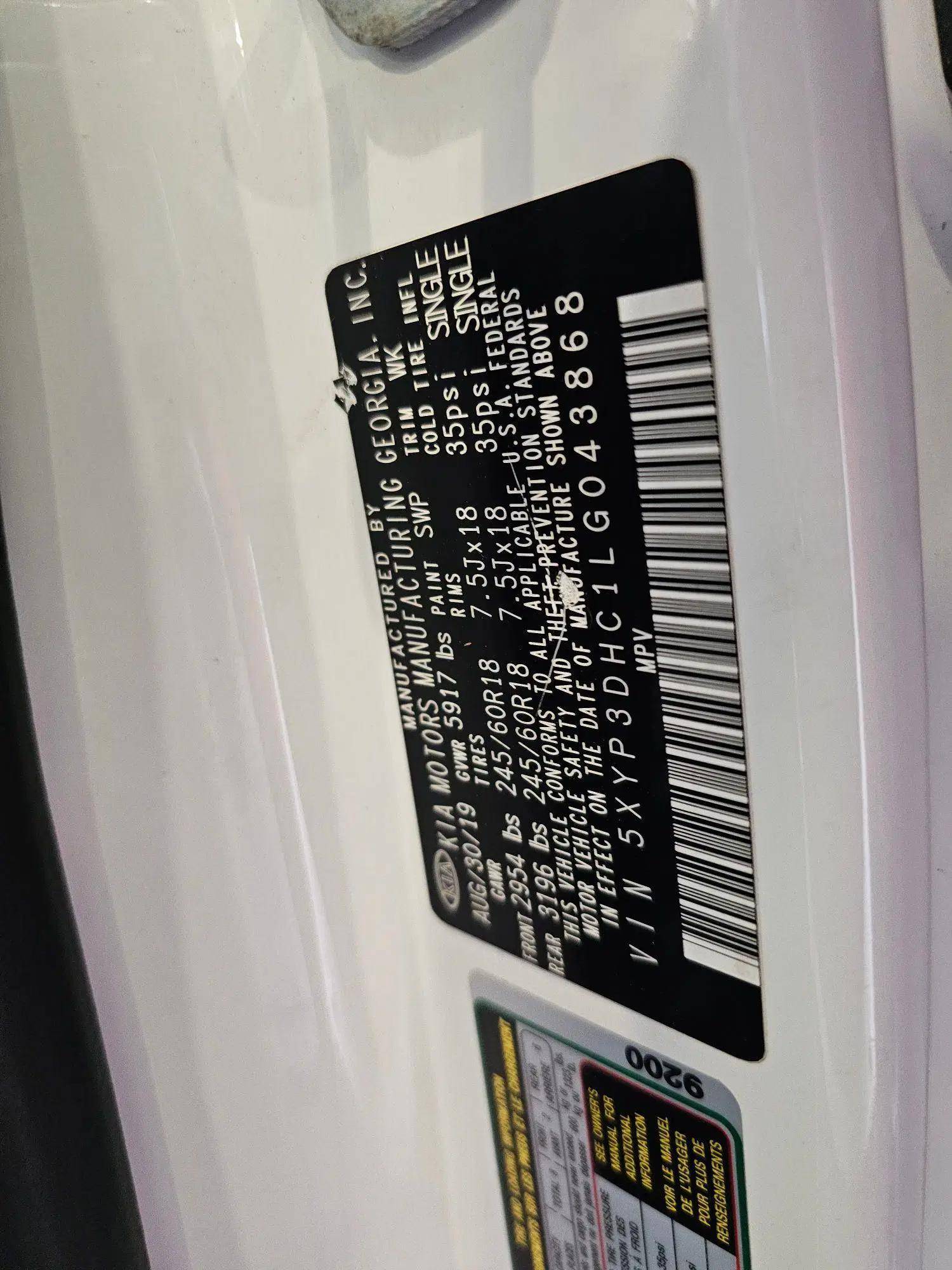 KIA TELLURIDE EX 2020 - Marhaba Auction Used Cars - Image 10