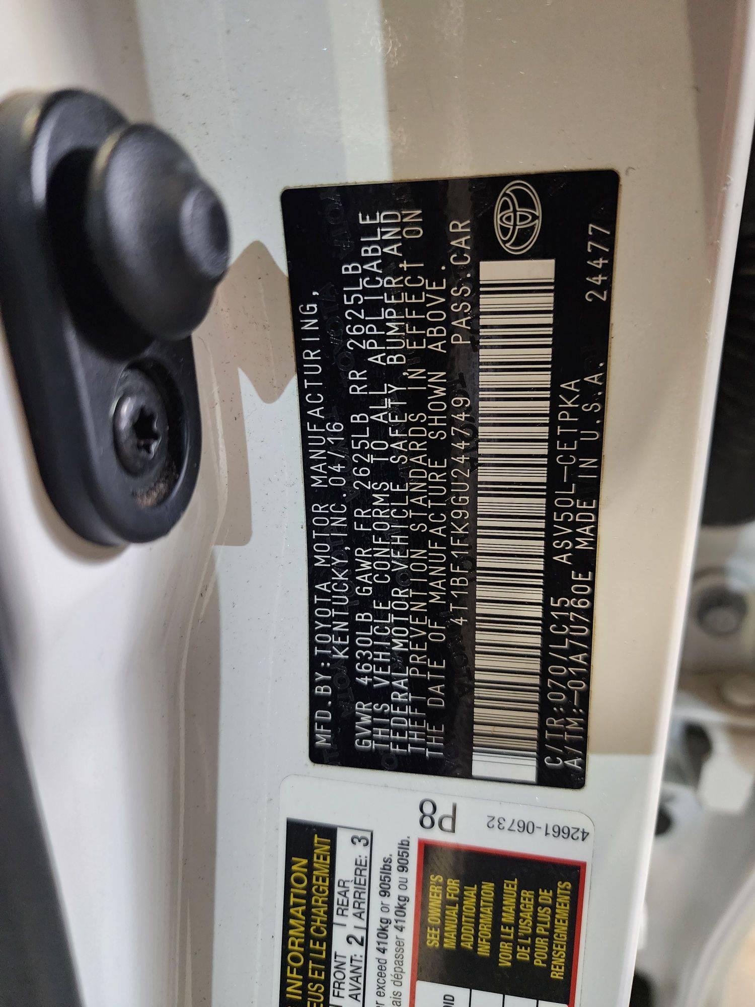 TOYOTA CAMRY 2016 - Marhaba Auction Used Cars - Image 12