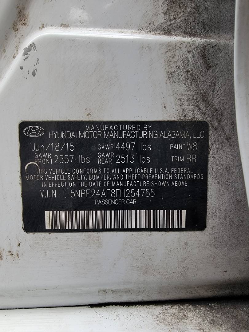 2015 HYUNDAI SONATA — 184953 Miles — Lot 39180889 — Main - Marhaba Auctions Used Cars - Image 10
