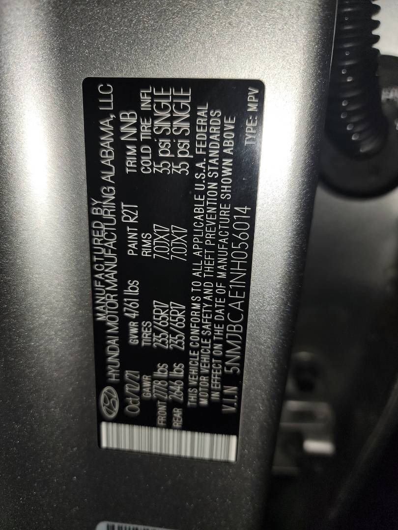 2022 HYUNDAI TUCSON — 30016 Miles — Lot H056014 - Marhaba Auctions Used Cars - Image 9