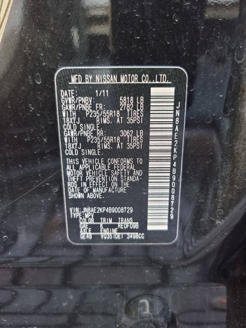 2011 NISSAN QUEST — 199763 Miles — Lot 9008729 — Ind. 12 - Marhaba Auctions Used Cars - Image 10