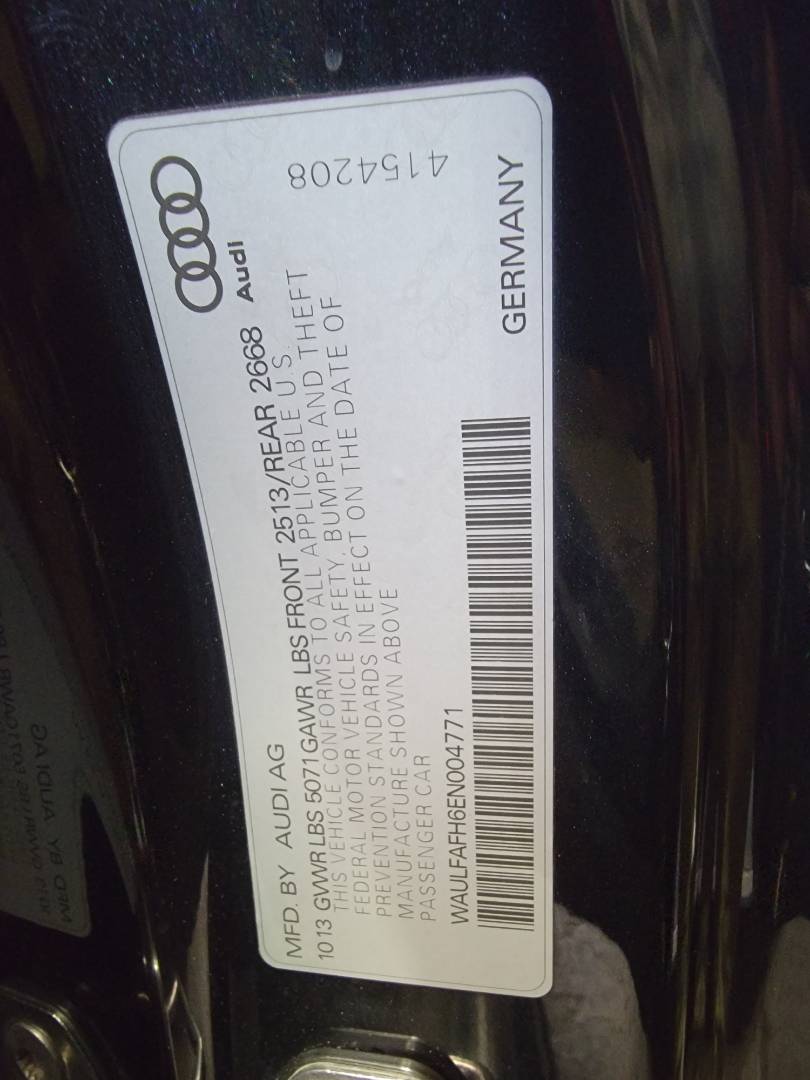 2014 AUDI A5 2.0T QUATTRO PREMIUM PLUS — 68410 Miles — Lot EN004771 — Main - Marhaba Auctions Used Cars - Image 10