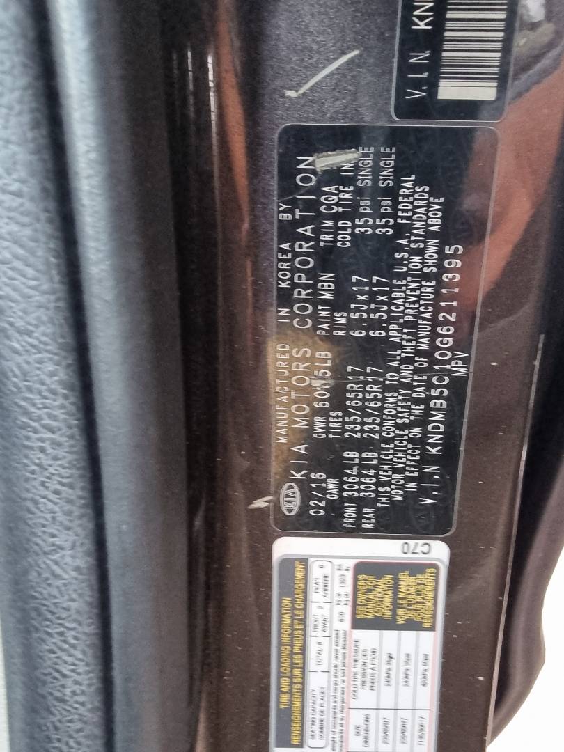 KIA SEDONA 2016 - Marhaba Auction Used Cars - Image 8