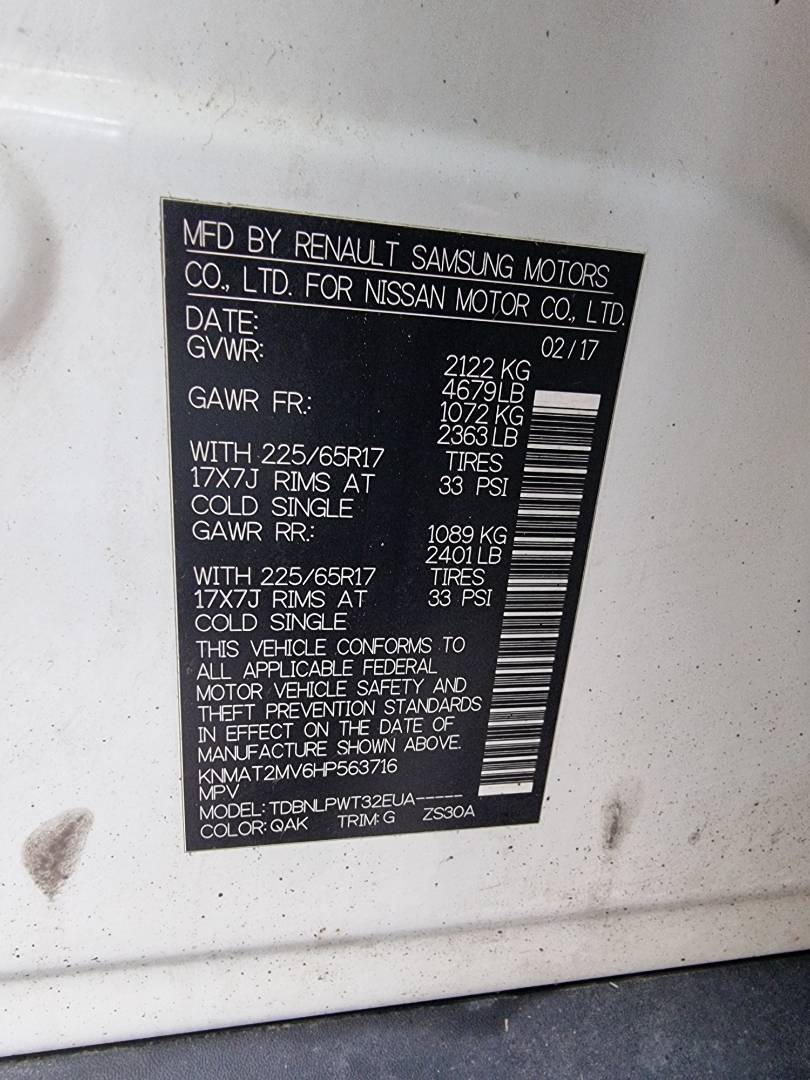 NISSAN ROGUE 2017 - Marhaba Auction Used Cars - Image 9