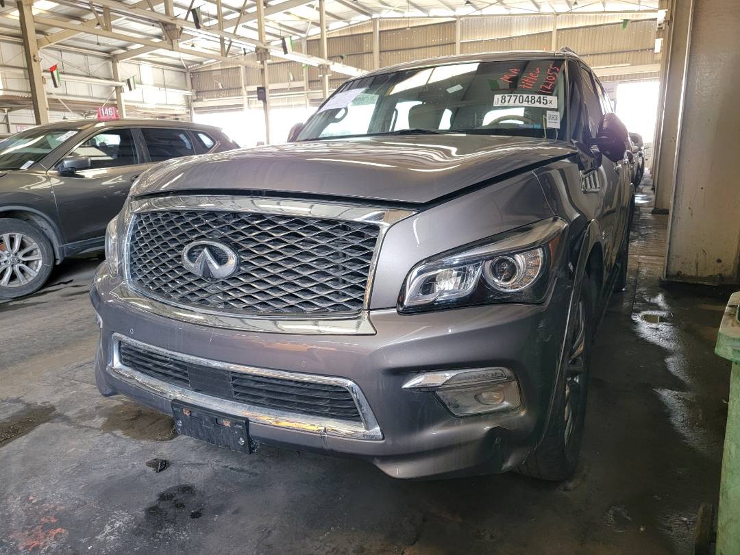 2016 INFINITI QX80 — 80377 Miles — Lot 121055 — Ind. 12 - Marhaba Auctions Used Cars - Image 4