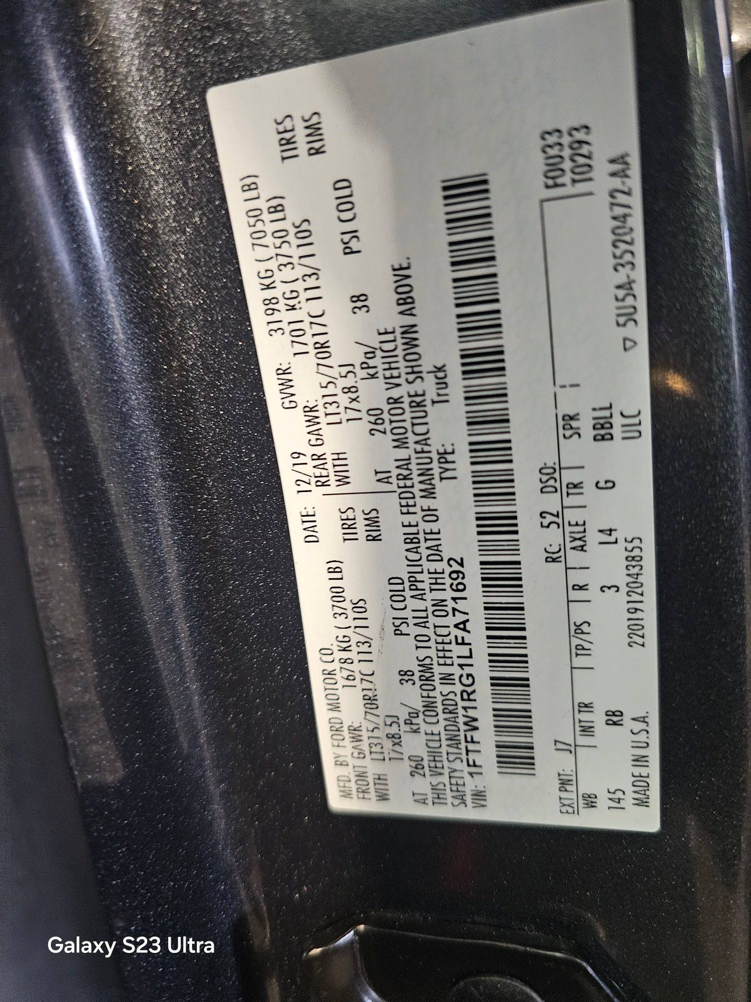 FORD F150 - Raptor 2020 - Marhaba Auction Used Cars - Image 7