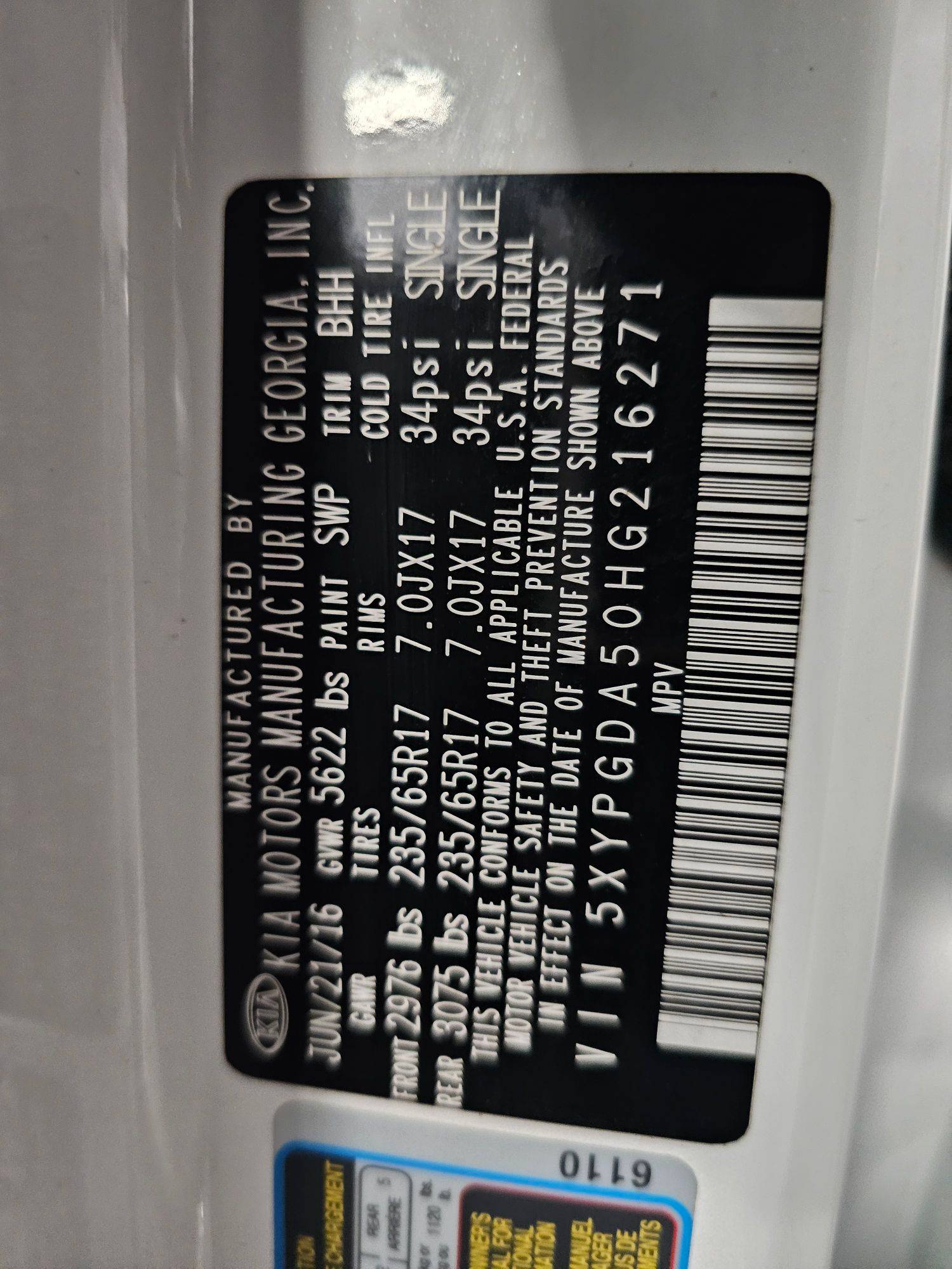 KIA SORENTO 2017 - Marhaba Auction Used Cars - Image 9