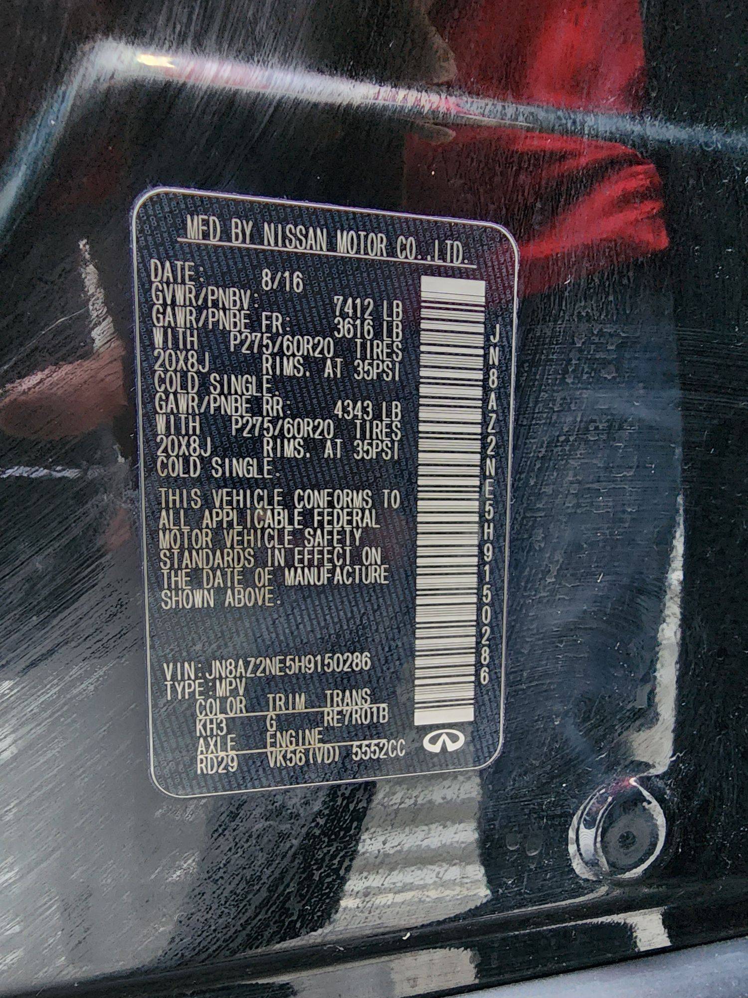 INFINITI QX80 2017 - Marhaba Auction Used Cars - Image 10