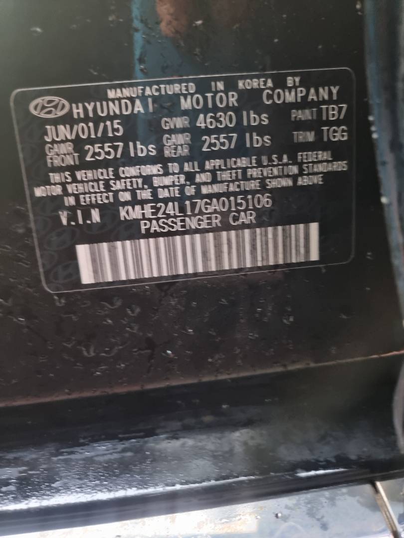 HYUNDAI SONATA 2016 - Marhaba Auction Used Cars - Image 9