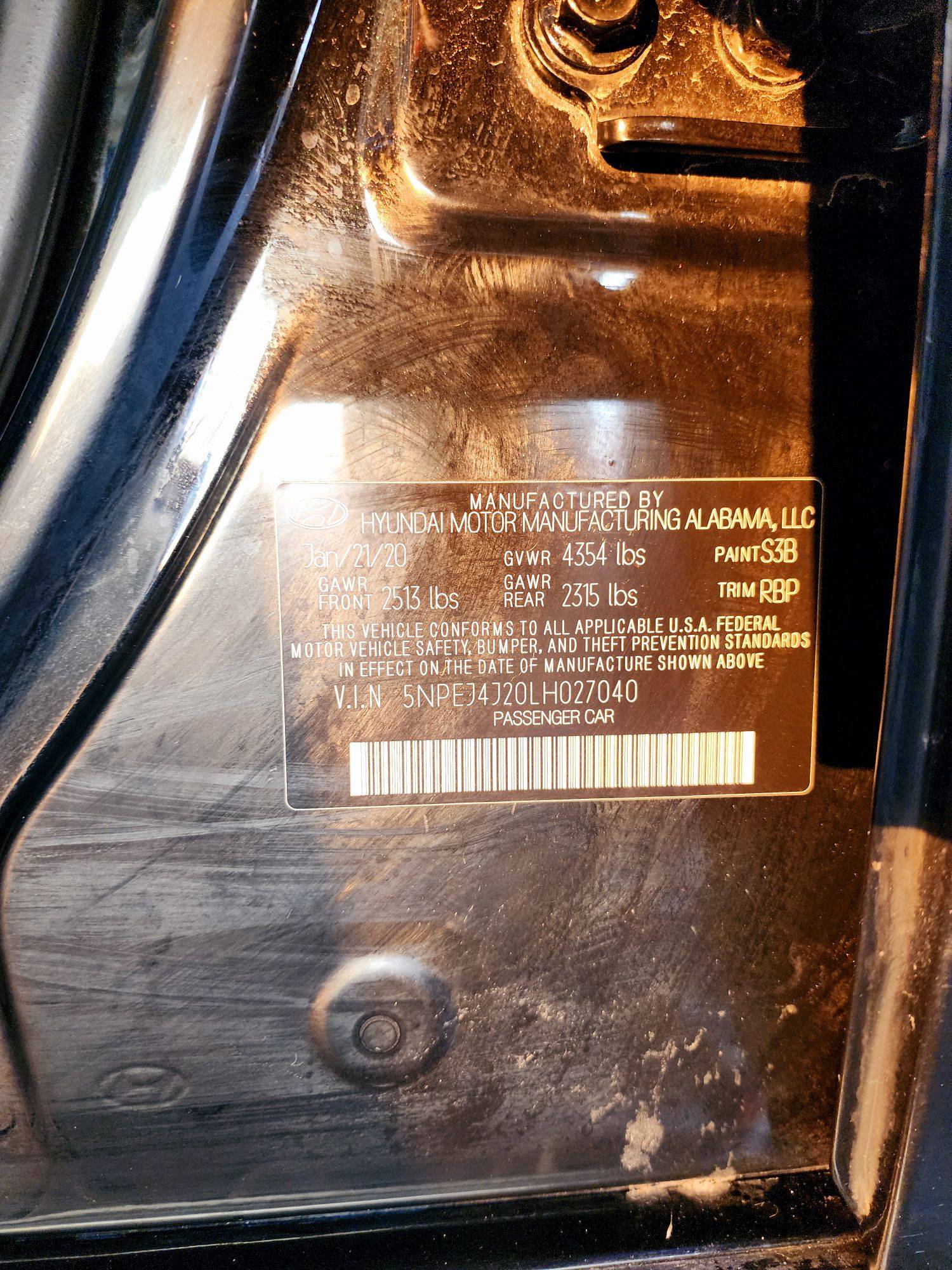 2020 HYUNDAI SONATA — 77902 Miles — Lot 75860534 — Souq - Marhaba Auctions Used Cars - Image 9