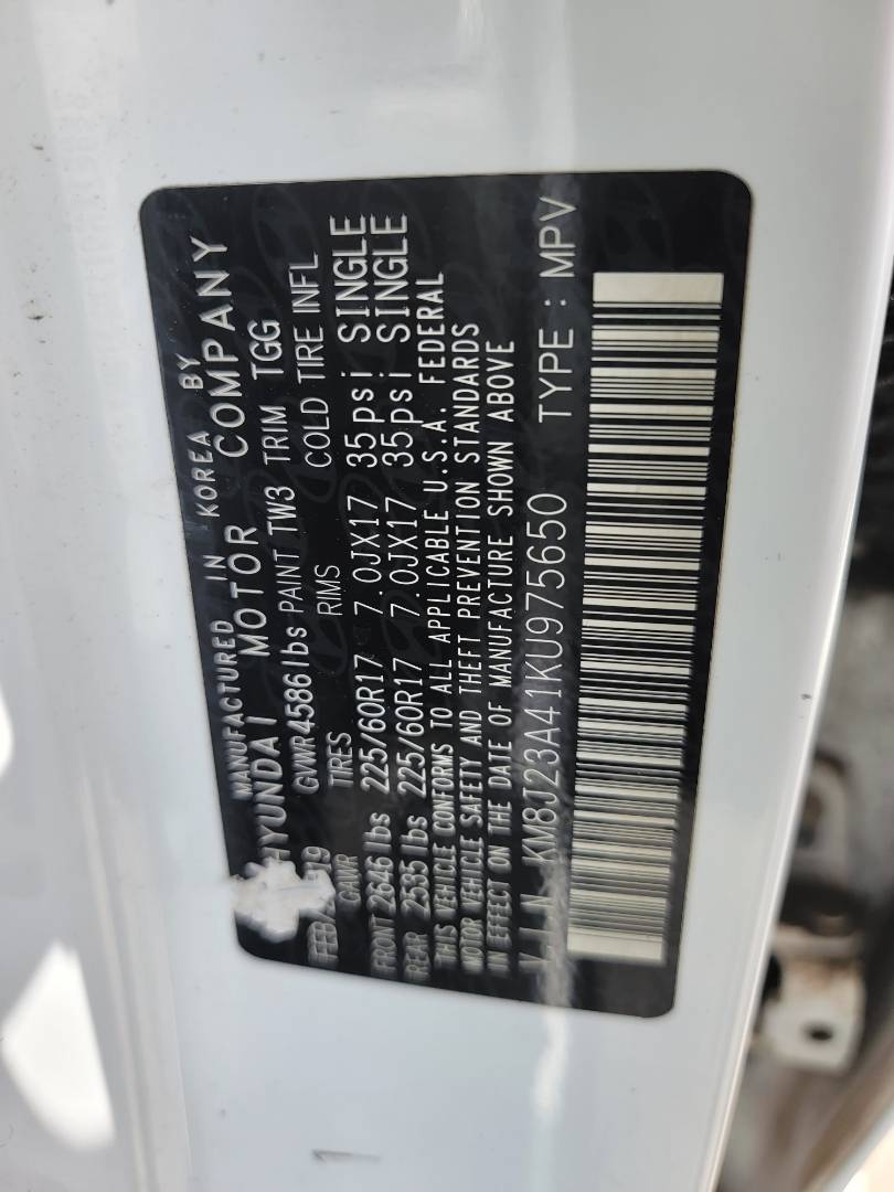 HYUNDAI TUCSON 2019 - Marhaba Auction Used Cars - Image 9