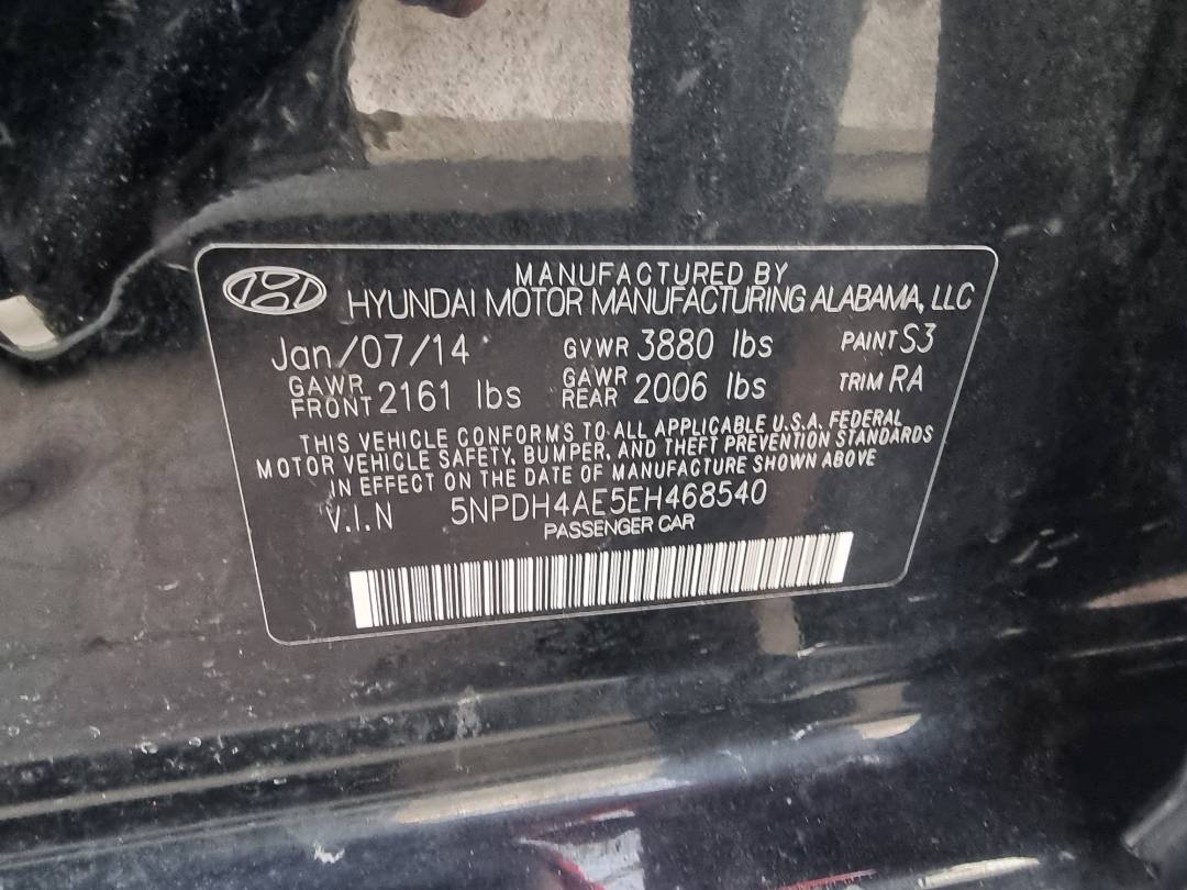 HYUNDAI ELANTRA 2014 - Marhaba Auction Used Cars - Image 8