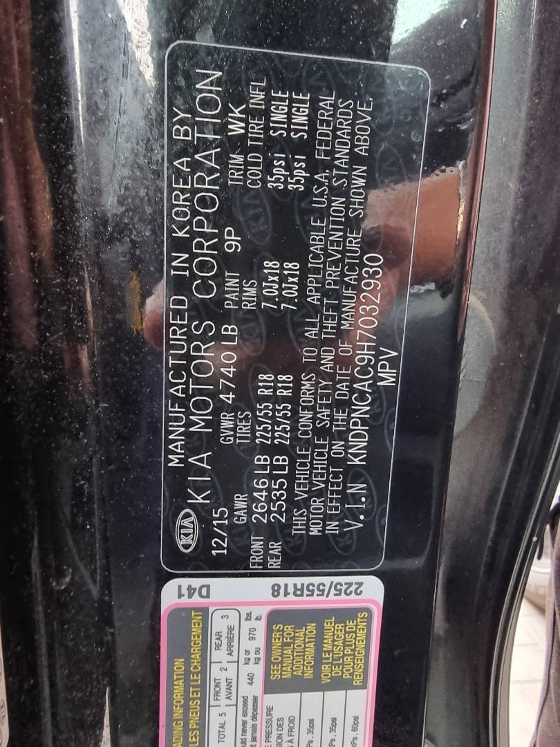 KIA SPORTAGE 2017 - Marhaba Auction Used Cars - Image 9