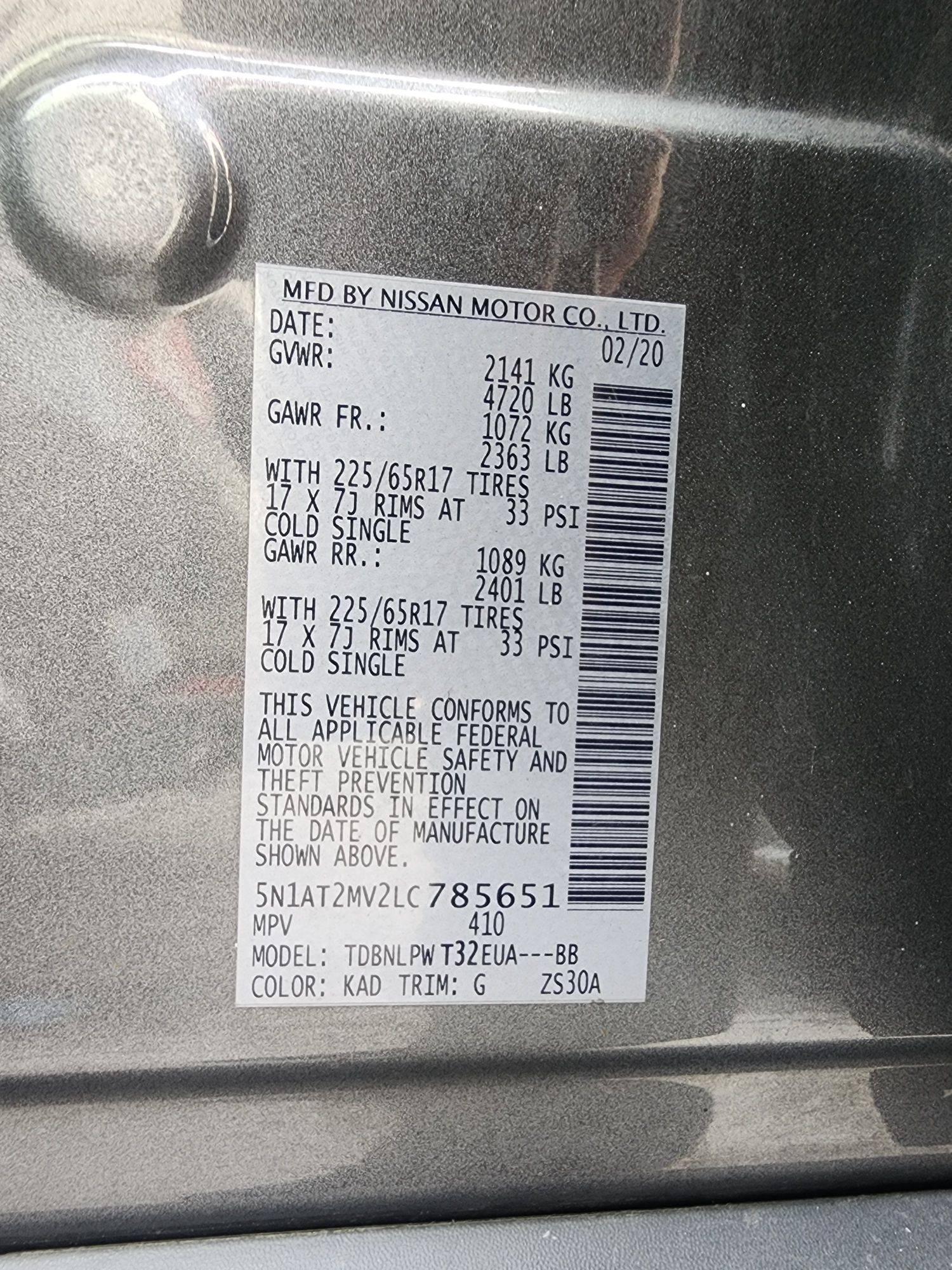 NISSAN ROGUE 2020 - Marhaba Auction Used Cars - Image 10