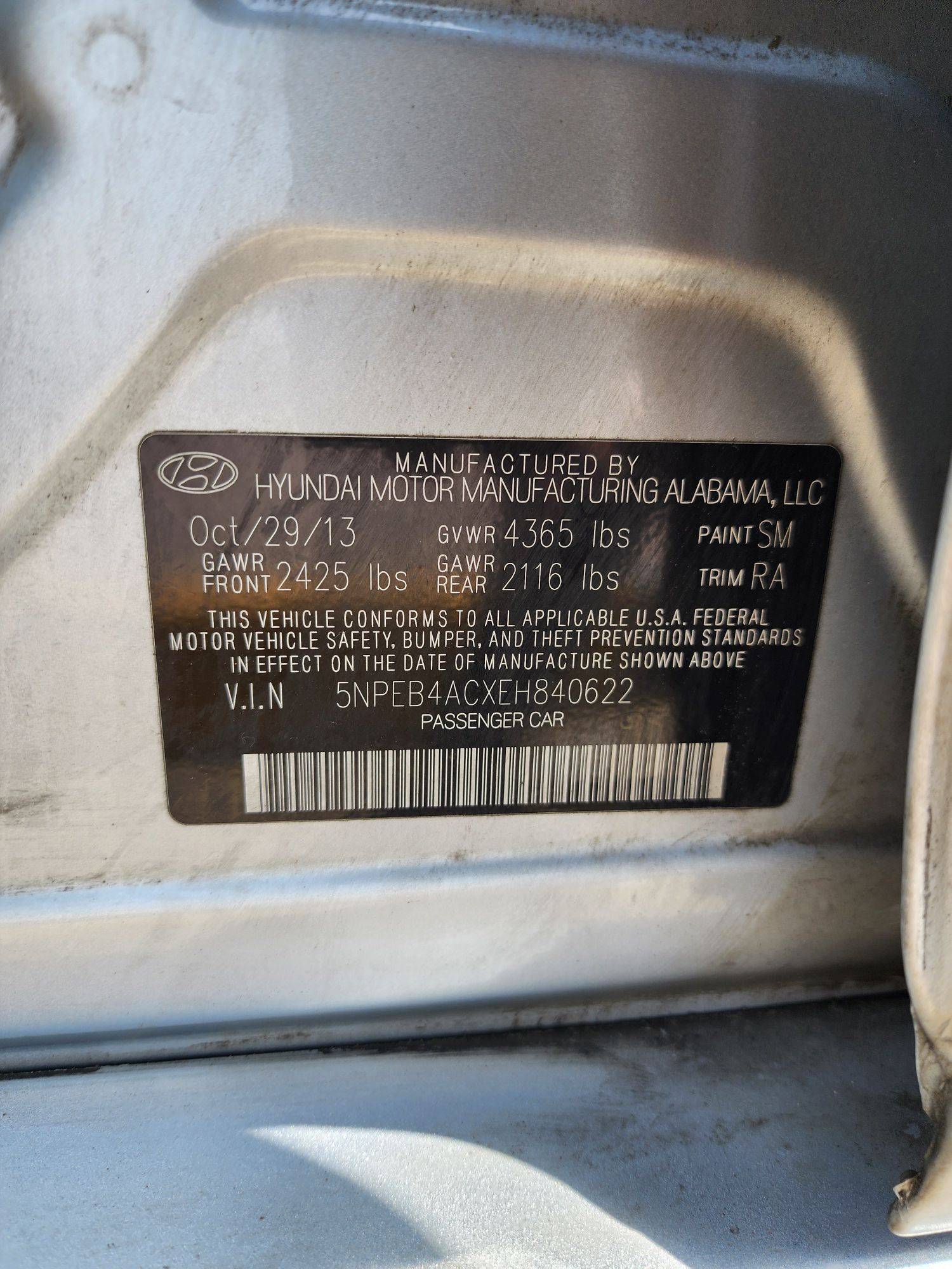 2014 HYUNDAI SONATA — 218537 Miles — Lot 39289818 — Souq - Marhaba Auctions Used Cars - Image 9