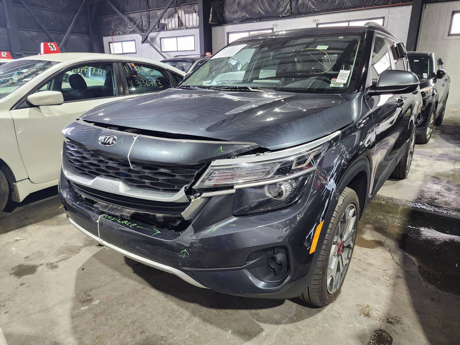 2021 KIA SELTOS — 63242 Miles — Lot M7052847 — Ind. 12 - Marhaba Auctions Used Cars - Image 3