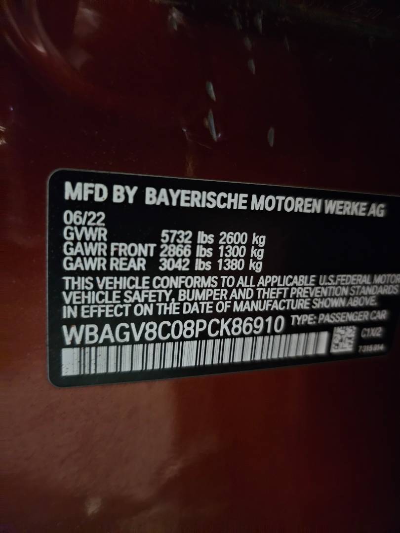 2023 BMW 8 SERIES M850I XDRIVE — 45626 KM — Lot K86910 — Main - Marhaba Auctions Used Cars - Image 12