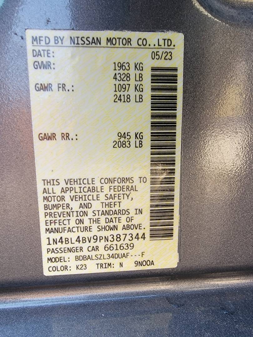 2023 NISSAN ALTIMA — 33001 Miles — Lot PN387344 — Main - Marhaba Auctions Used Cars - Image 10