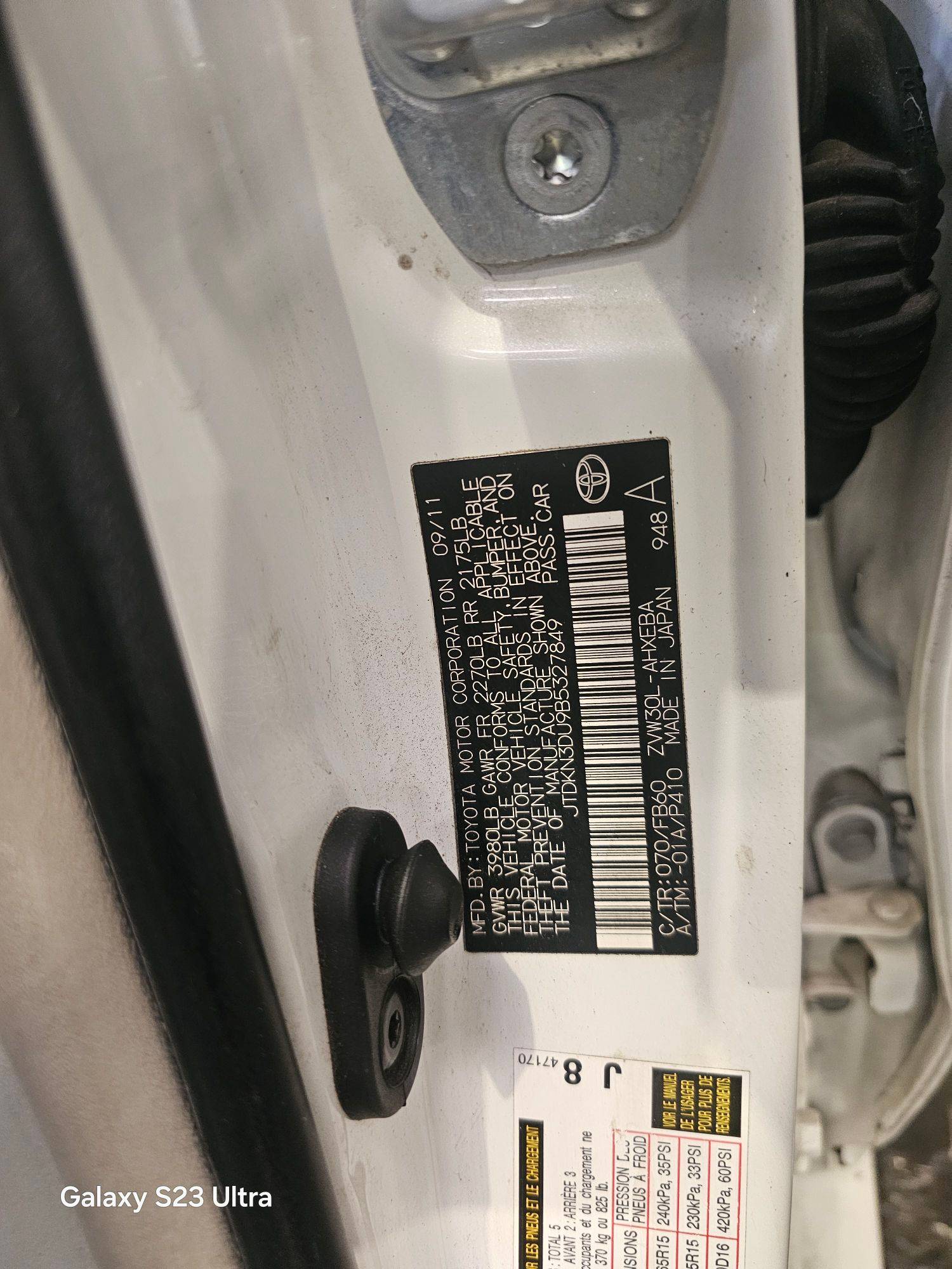 2011 TOYOTA PRIUS — 161667 Miles — Lot 43185222 — Main - Marhaba Auctions Used Cars - Image 10