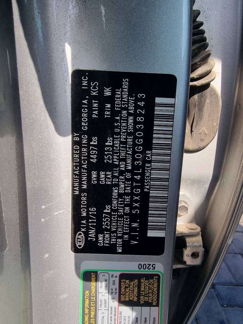 KIA OPTIMA 2016 - Marhaba Auction Used Cars - Image 8