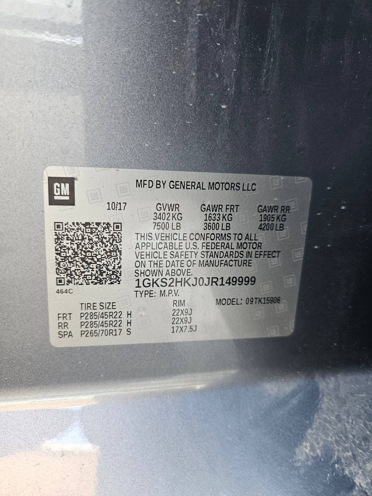 GMC YUKON 2018 - Marhaba Auction Used Cars - Image 10