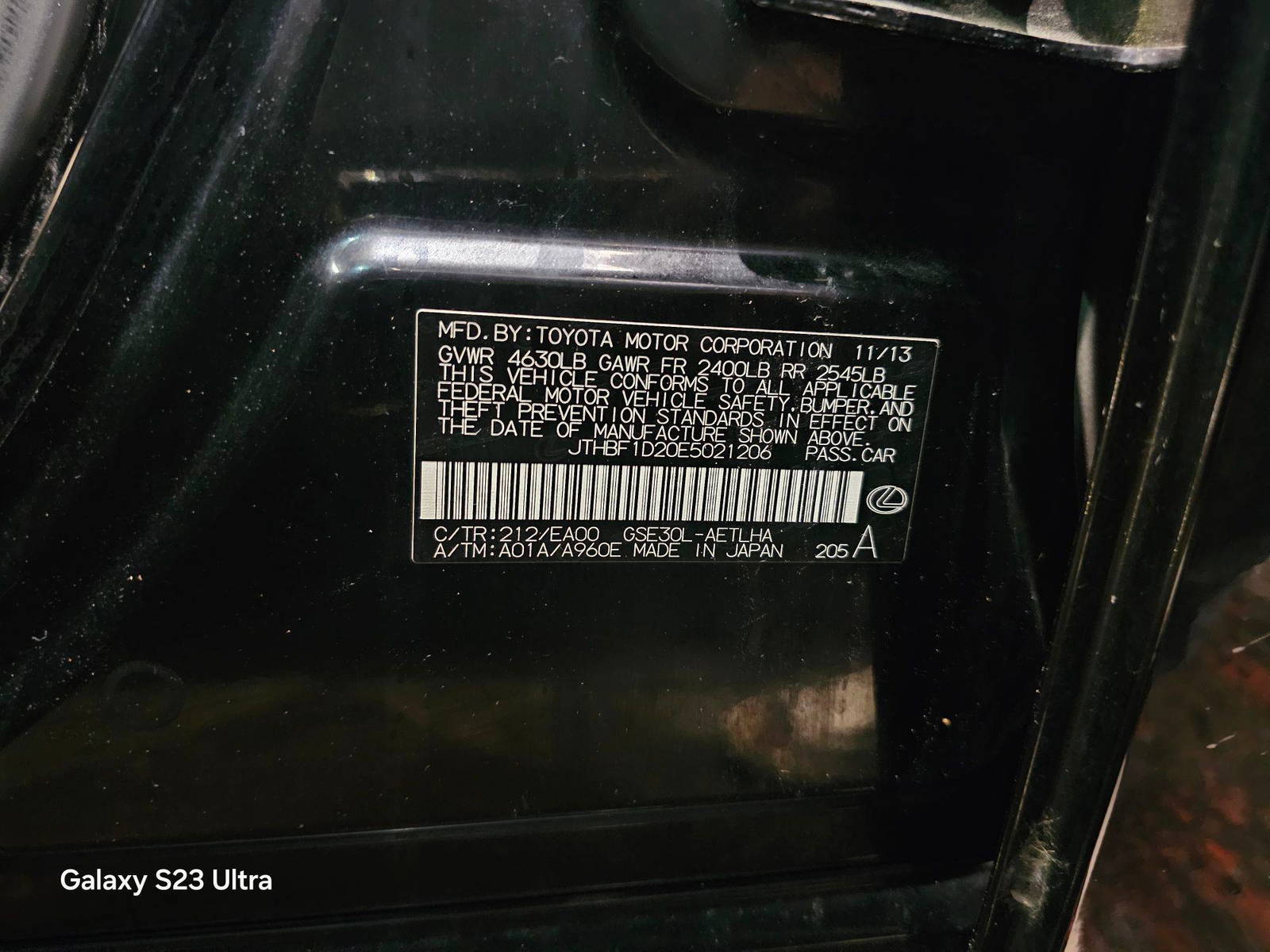 2014 LEXUS IS 250 — 167216 Miles — Lot 5021206 — Main - Marhaba Auctions Used Cars - Image 11