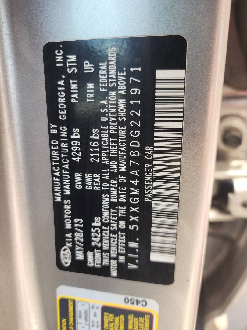 2013 KIA OPTIMA — 120272 Miles — Lot 42892724 - Marhaba Auctions Used Cars - Image 5