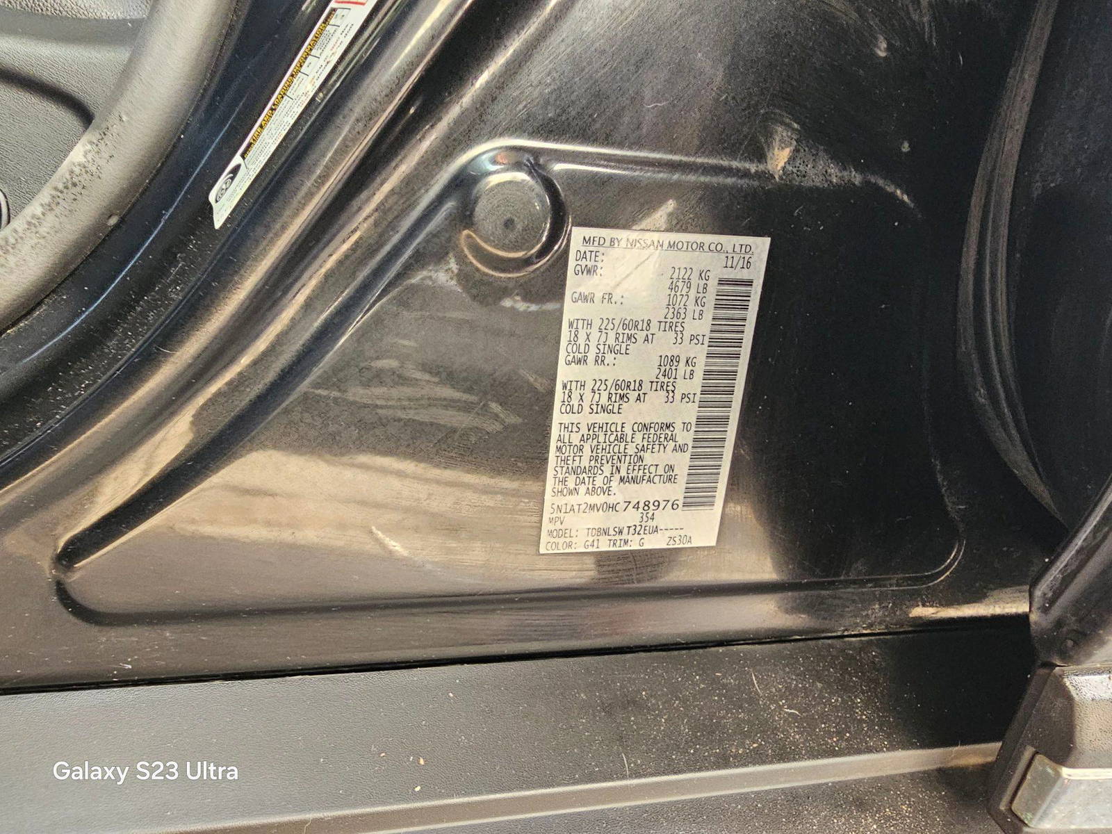 NISSAN ROGUE 2017 - Marhaba Auction Used Cars - Image 9