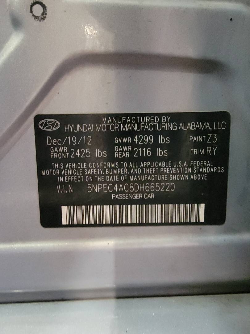 2013 HYUNDAI SONATA — 218942 Miles — Lot 665220 — Main - Marhaba Auctions Used Cars - Image 11