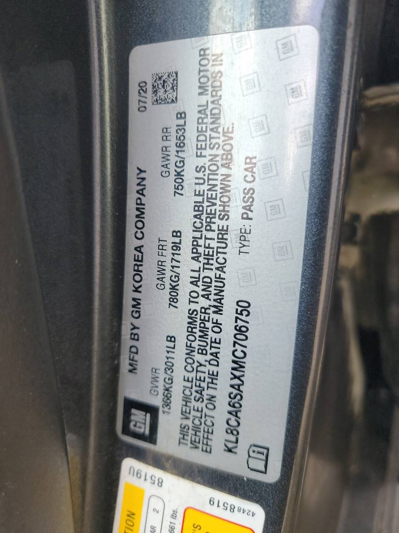 CHEVROLET SPARK 2021 - Marhaba Auction Used Cars - Image 8