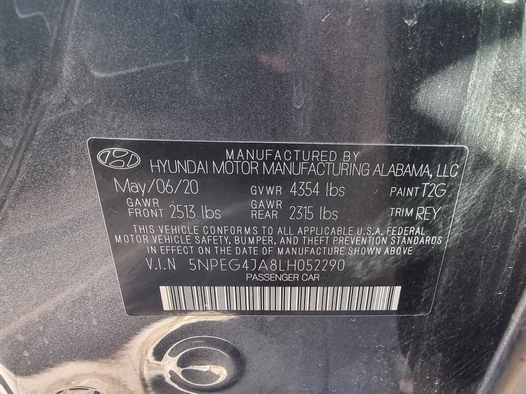 HYUNDAI SONATA 2020 - Marhaba Auction Used Cars - Image 7